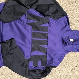 Nike Black and Purple Sweatshirt